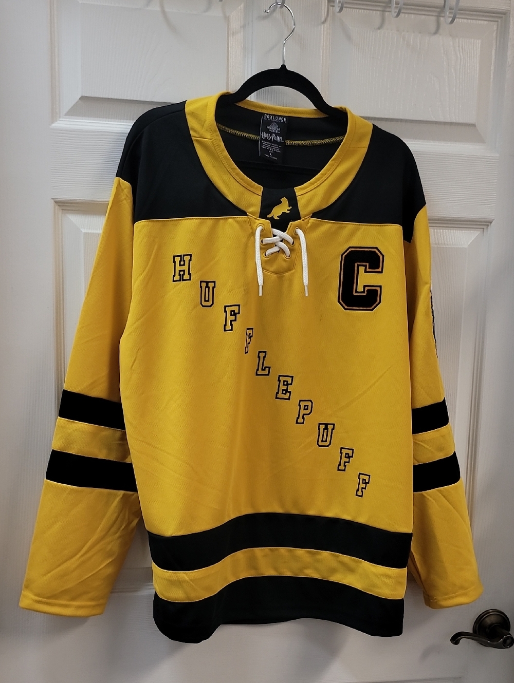 Hufflepuff Yellow & Black Hockey Jersey - Licensed House C